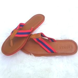 Lauren by Ralph Lauren flip flops